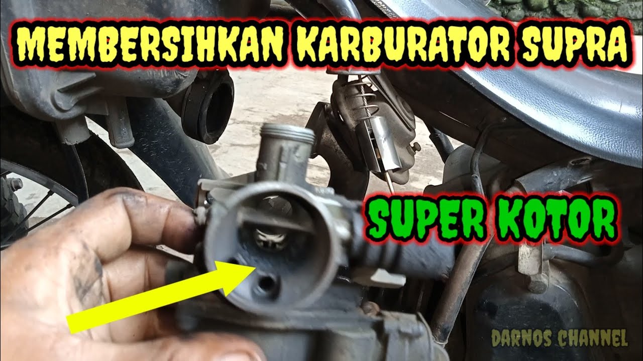 MEMBERSIHKAN KARBURATOR SUPRA FIT