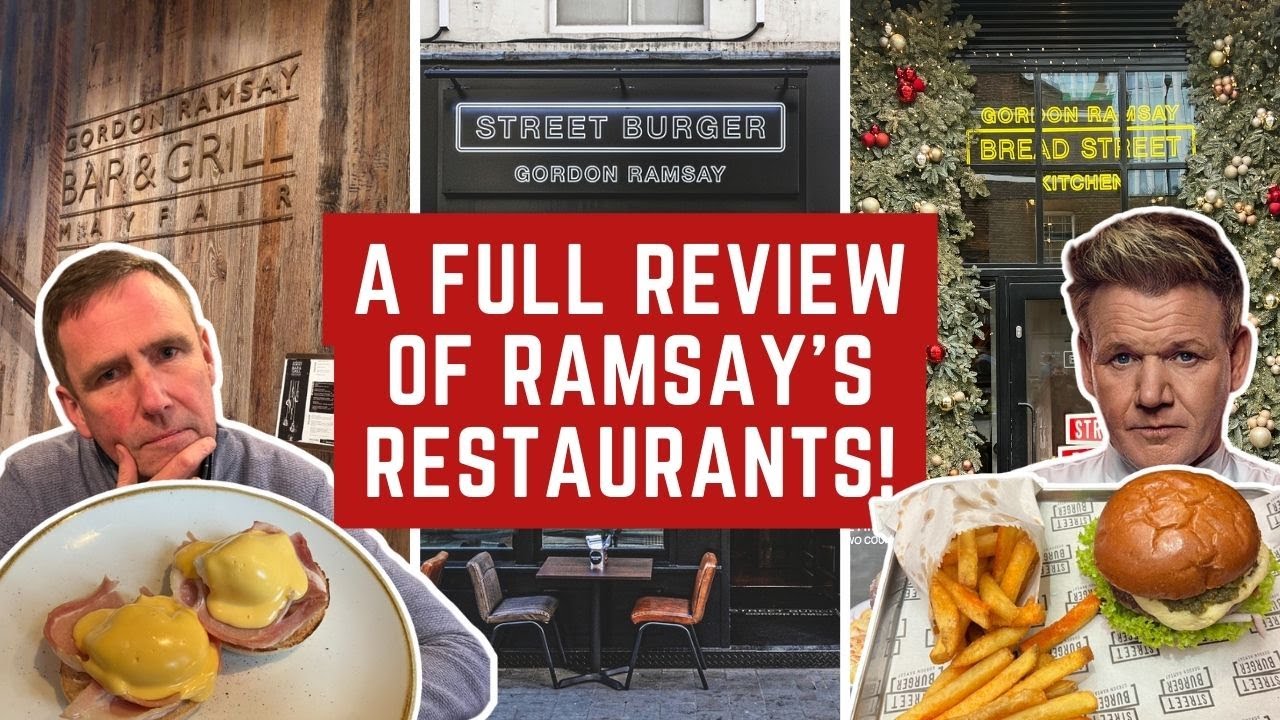 A Full Day Reviewing GORDON RAMSAY RESTAURANTS in LONDON! The GOOD and BAD...