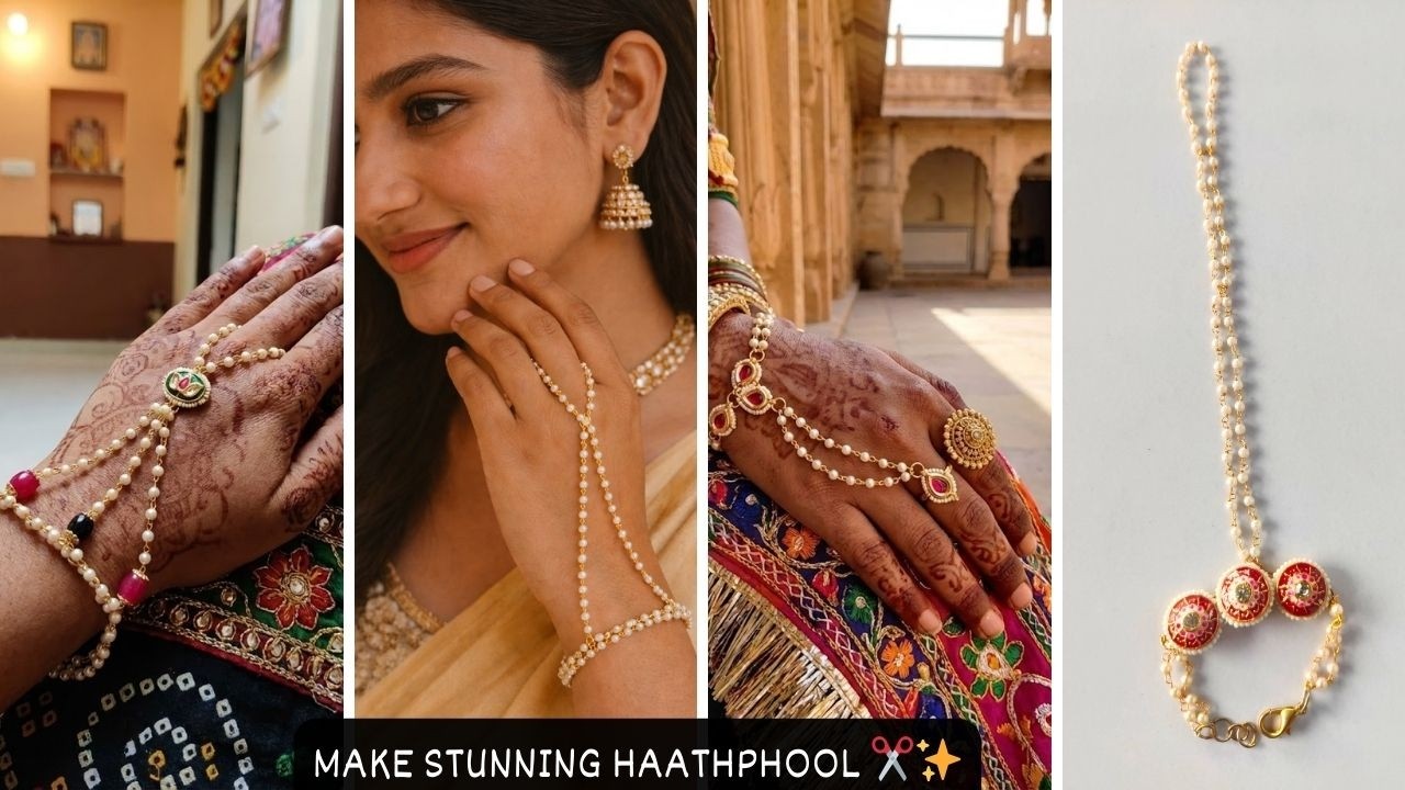 hath phool ki design | bridal hathphool | moti hathphool | classic hathphool vibes