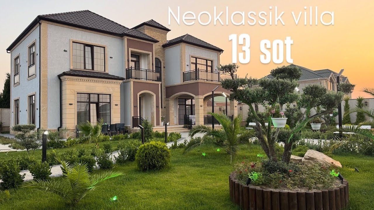 Merdekanda 13 Sotda SHOK VILLA! Genish hovuz, 10 avtoluq Parking &ndash; Bu Qiymete Inanmayacaqsiz!
