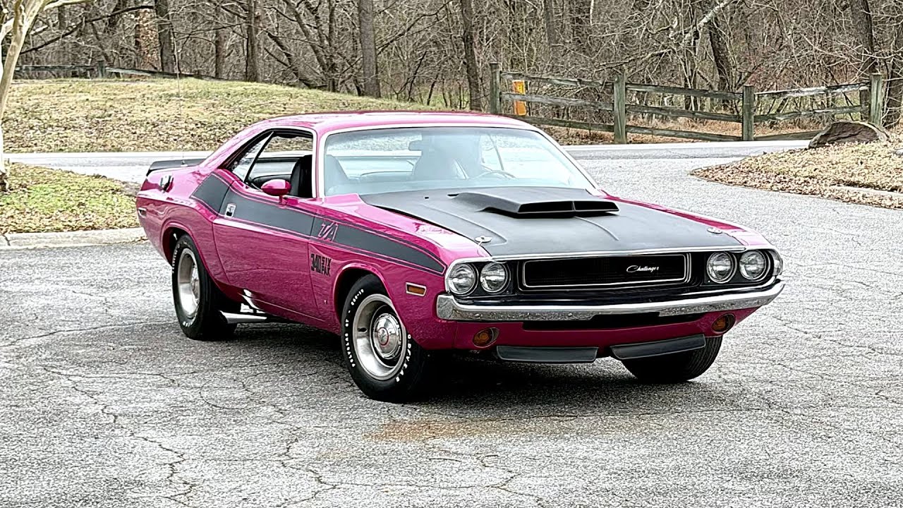 World Record Shattered The Story of the Most Expensive 1970 Panther Pink Dodge Challenger
