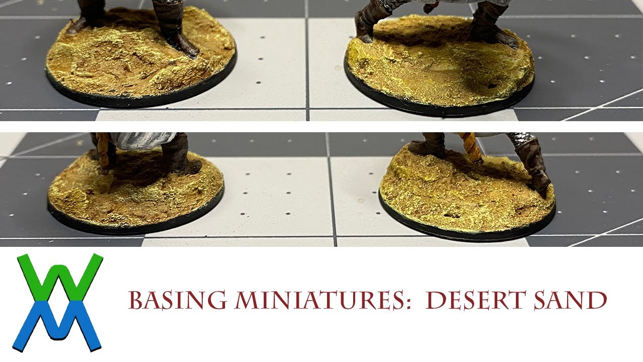 Beginner's Guide to Miniatures:  Desert Sand Bases