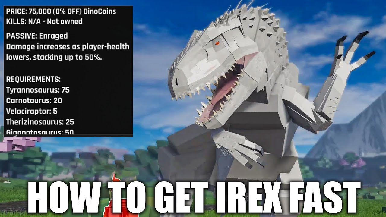 Jurassic Blocky FASTEST WAY To Get INDOMINUS REX - Roblox Guide
