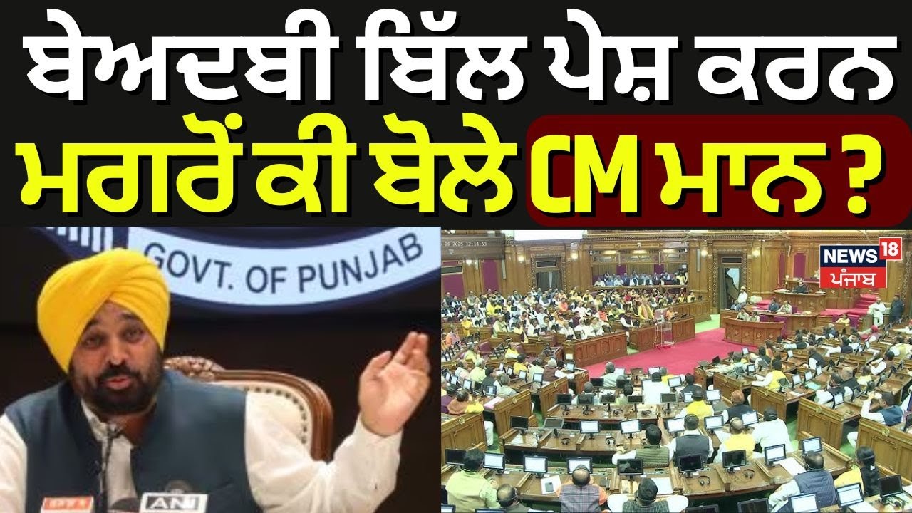 Beadbi Bill News | ਬੇਅਦਬੀ ਬਿੱਲ ਪੇਸ਼ ਕਰਨ ਮਗਰੋਂ ਕੀ ਬੋਲੇ CM ਮਾਨ ? | Punjab Vidhan Sabha 2025 | News18
