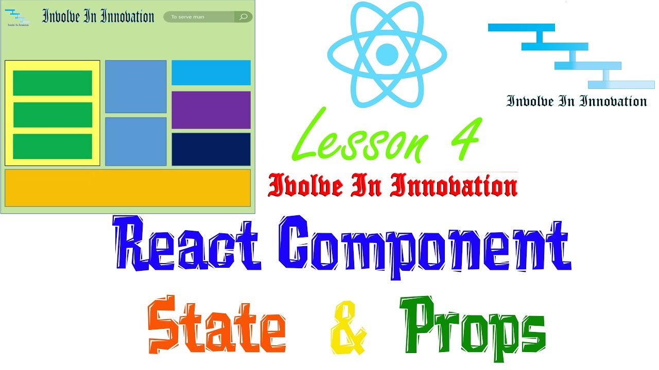 React Component, State and props - React Lesson 4