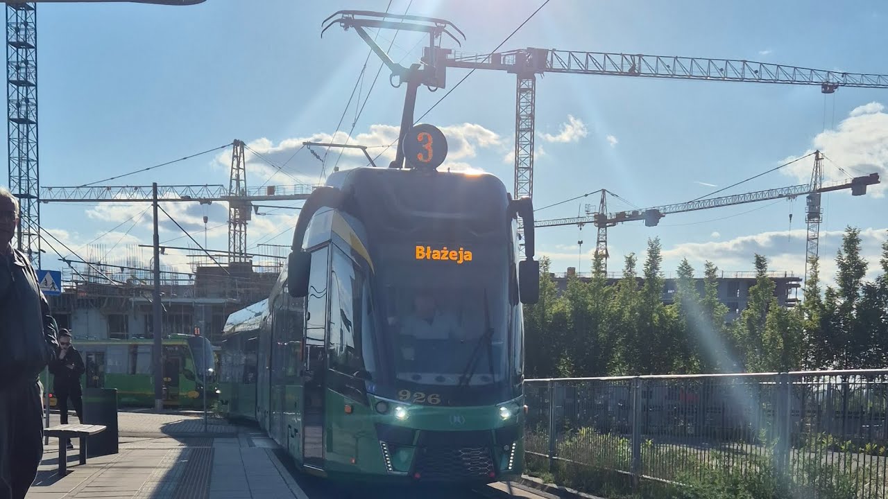 MPK Poznań-Moderus Gamma LF03AC #926- Linia 3 kierunek:Błażeja