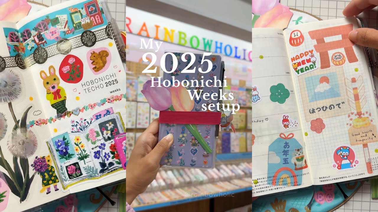 My 2025 Hobonichi Weeks Setup 🎀 | Rainbowholic