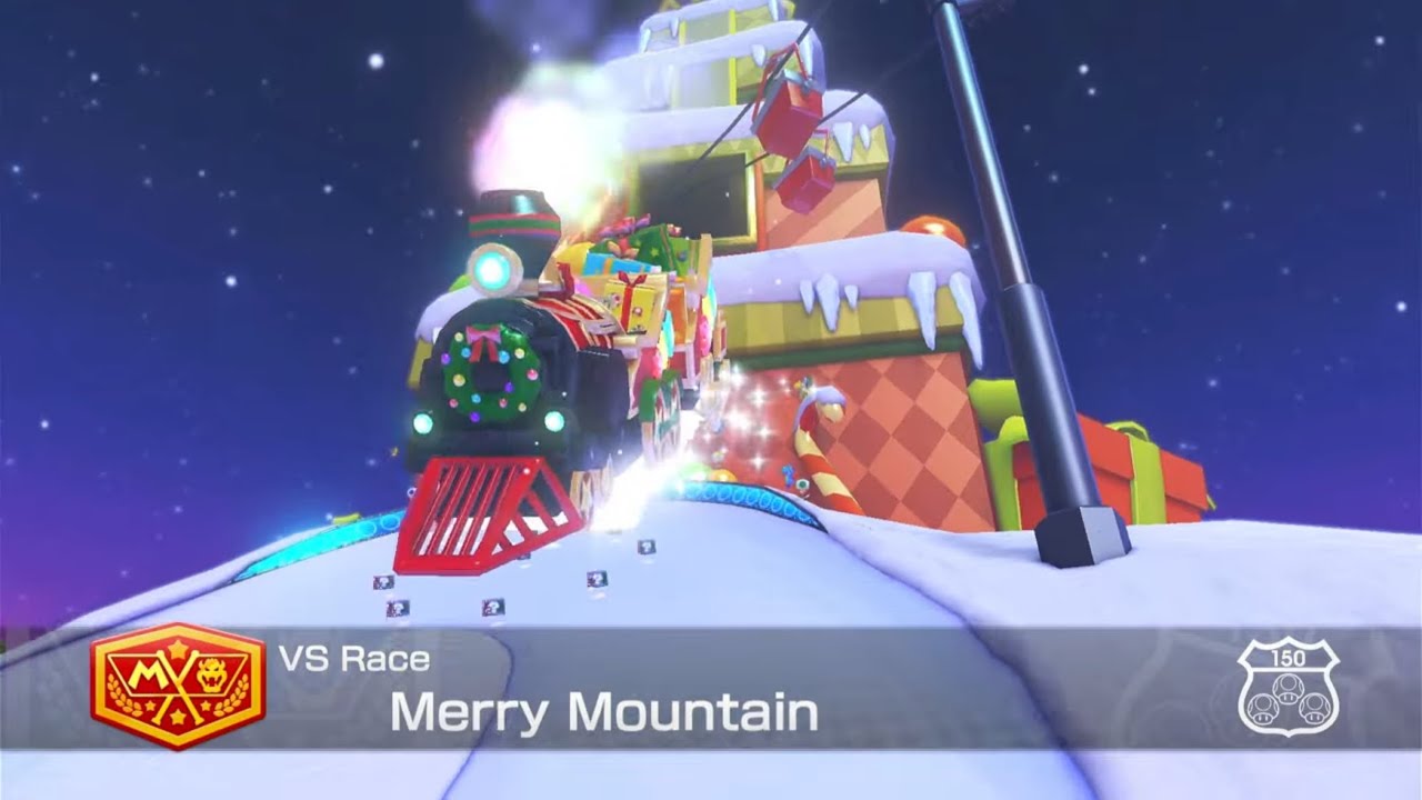 Mario Kart Merry Time | Prince Peach with Merry Tracks | 4K