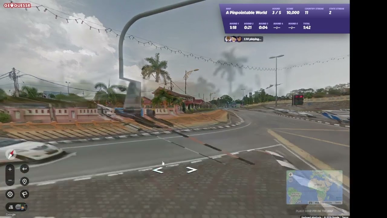 Geoguessr PERFECT SCORE A Pinpointable World 25k 3min 52s (PB)