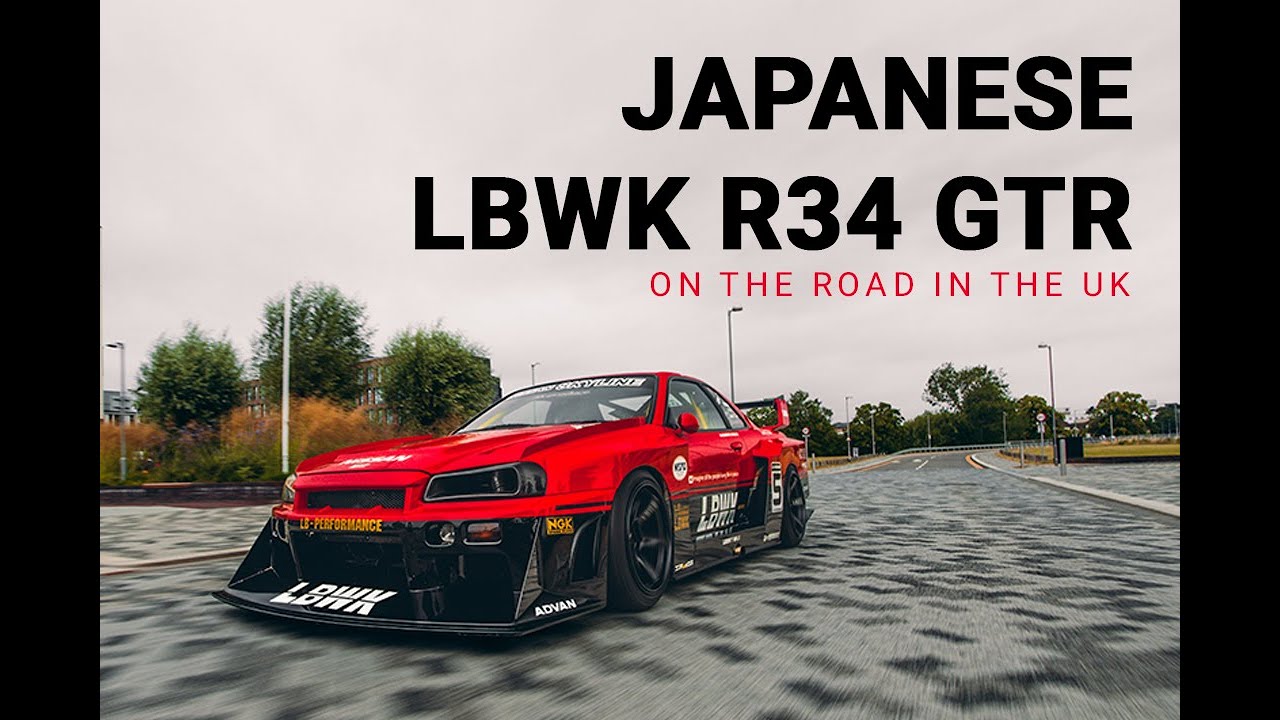 KATO'S VERY OWN JAPANESE LIBERTY WALK R34 SILHOUETTE ON THE STREETS IN THE UK!
