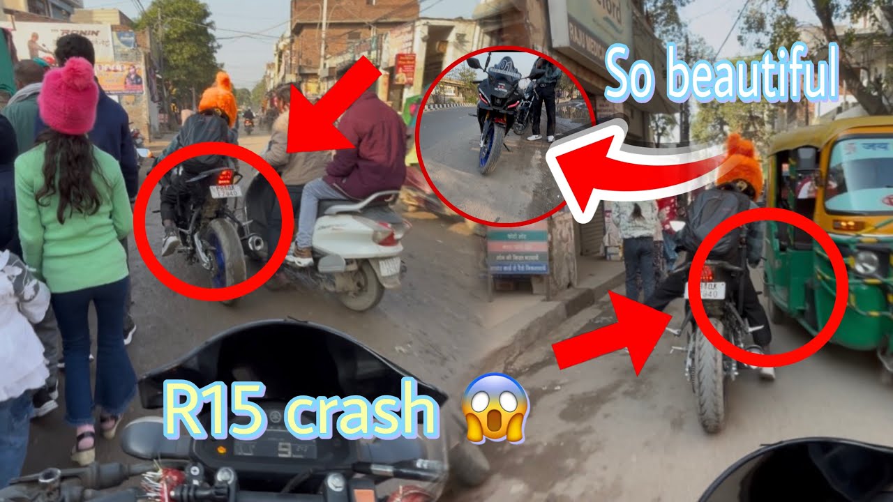 Crash Hote Hote Bach Gaya  //😱//full public reaction ￼😍//subscribe channel @giBiker07 ￼