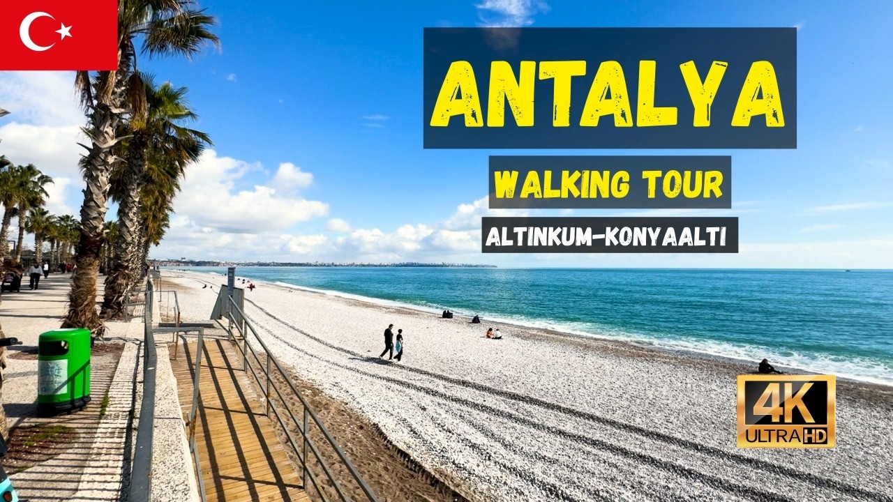 Antalya Walking Tour - Altınkum Mah - Feb 2026 - 4K 60 FPS