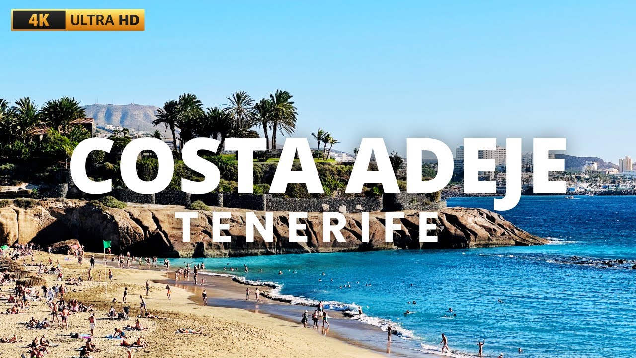[4K] walk with me to Playa del Duque, Costa Adeje, Tenerife ☀️ | happy music 🎶 [Canary Islands 🇮🇨]