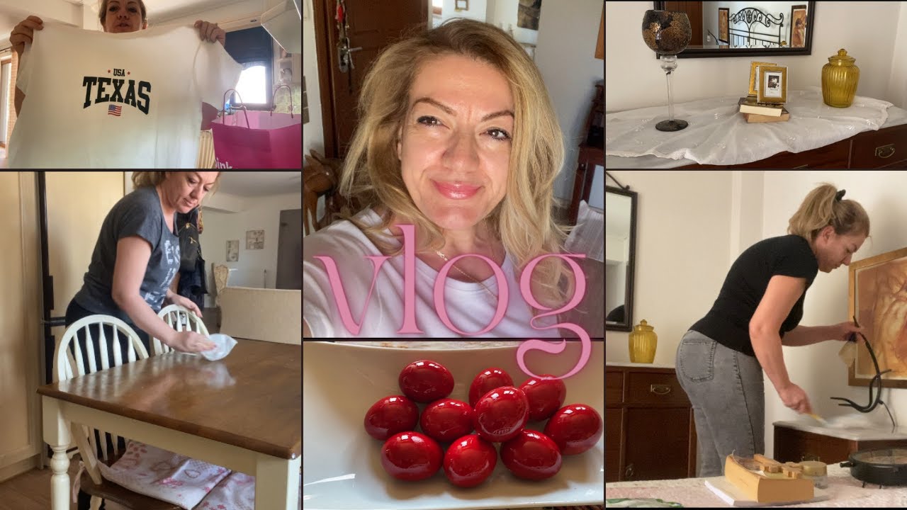 ΣΟΚ😲Τι ψώνισα μόνο με 38 ευρώ✨Βάψαμε τα αυγά μας💗Καθαριότητα πριν το Πάσχα✨ #supermarkethaul