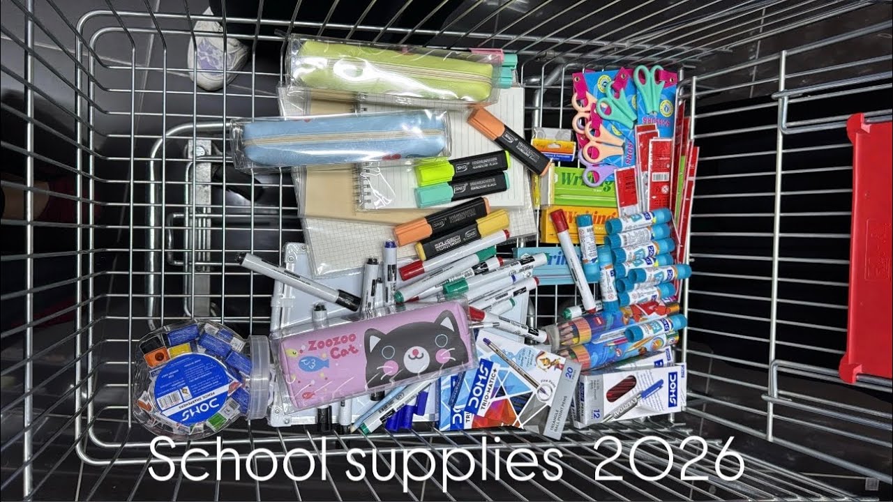 (School supplies )مشتريات المدرسة+الجامعة✏️2026📓