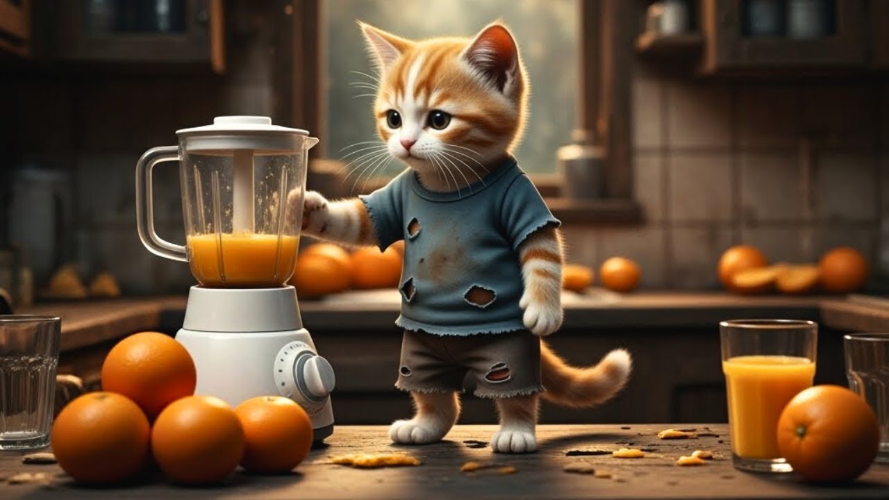 The Poor Kitten Didn’t Have Money for School Clothes, So His Friends Teased Him