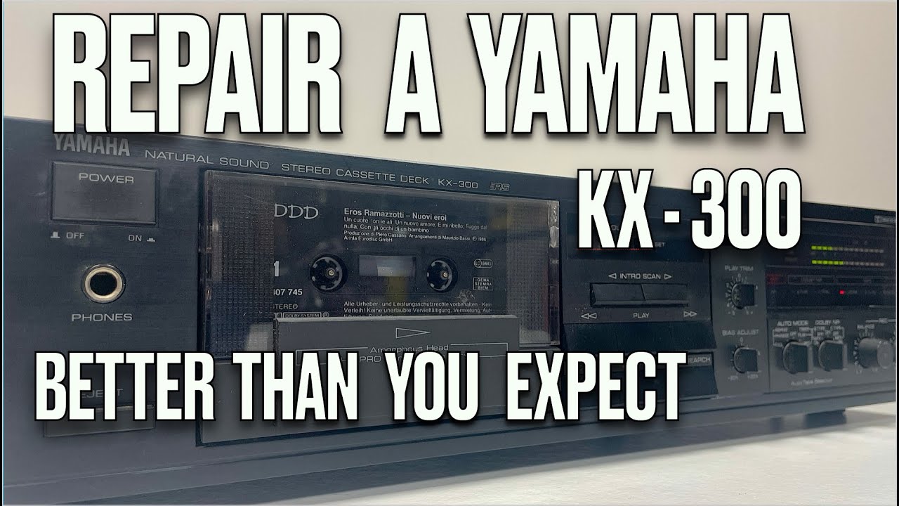 Ремонтируйте как эксперт кассетную деку Yamaha kx 300, винтажную аудиоэлектронику