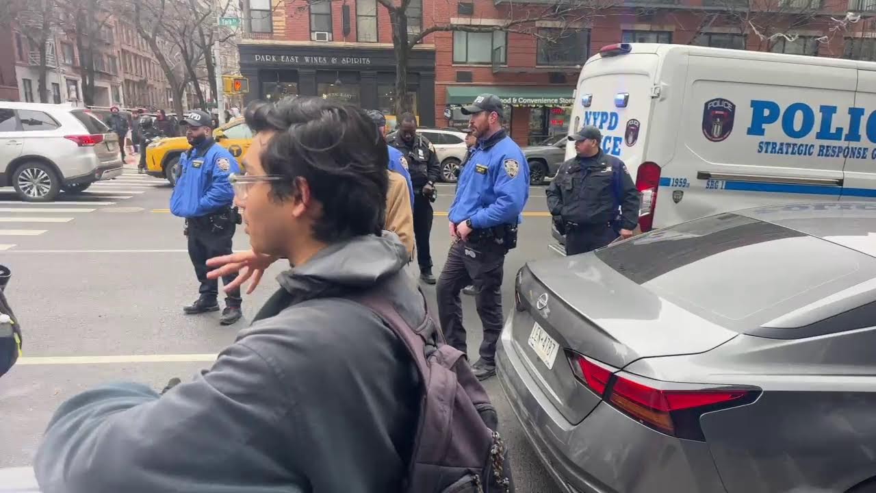 Live: Jake Lang protest in NYC continues after mace deployed