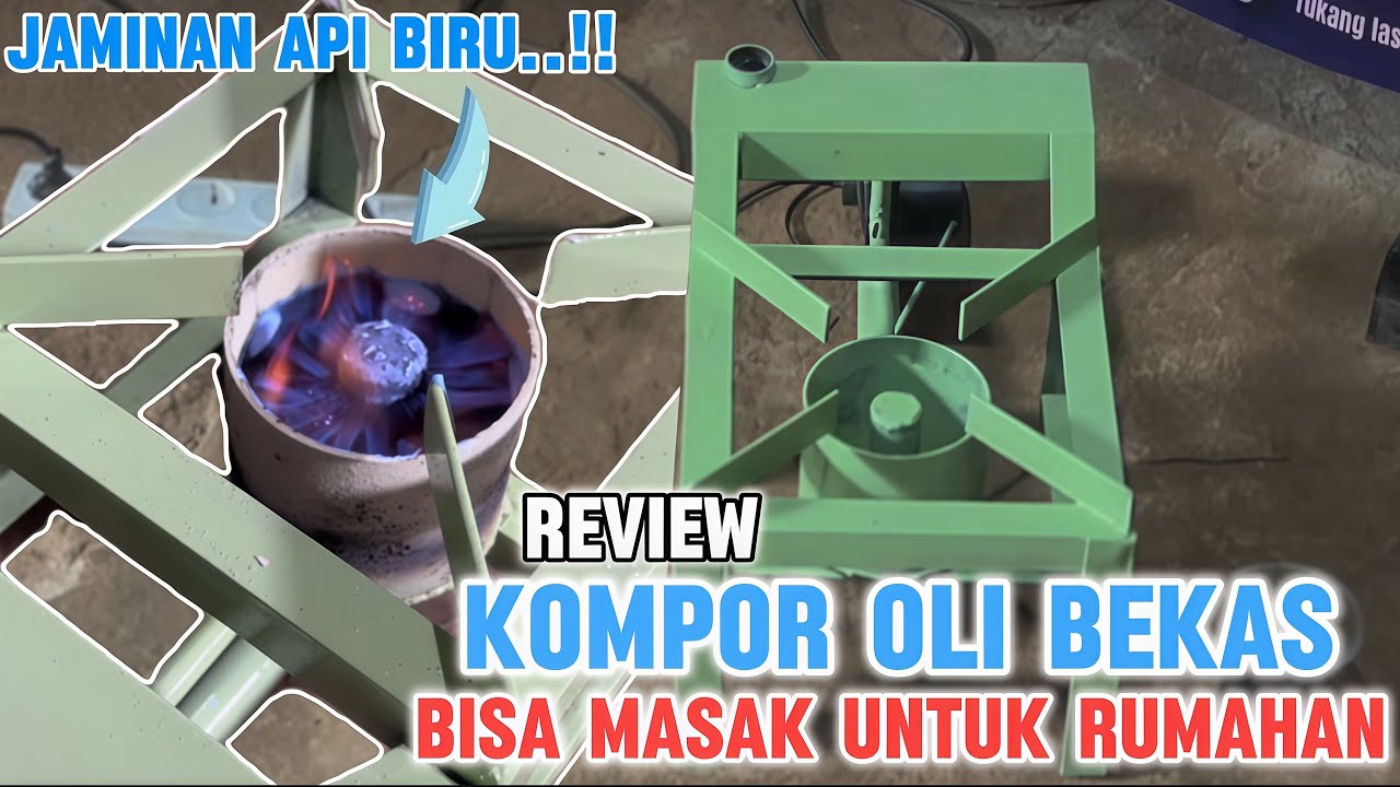 Ternyata KOMPOR OLI BEKAS bisa buat memasak harian di rumah..!! Ini cara mudah nya..!!