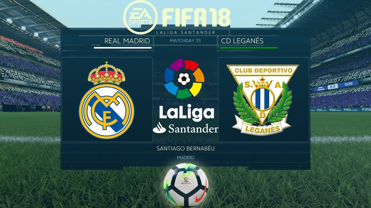 FIFA 18 Real Madrid vs Leganés | La Liga 2017/18 | PS4 Full Match