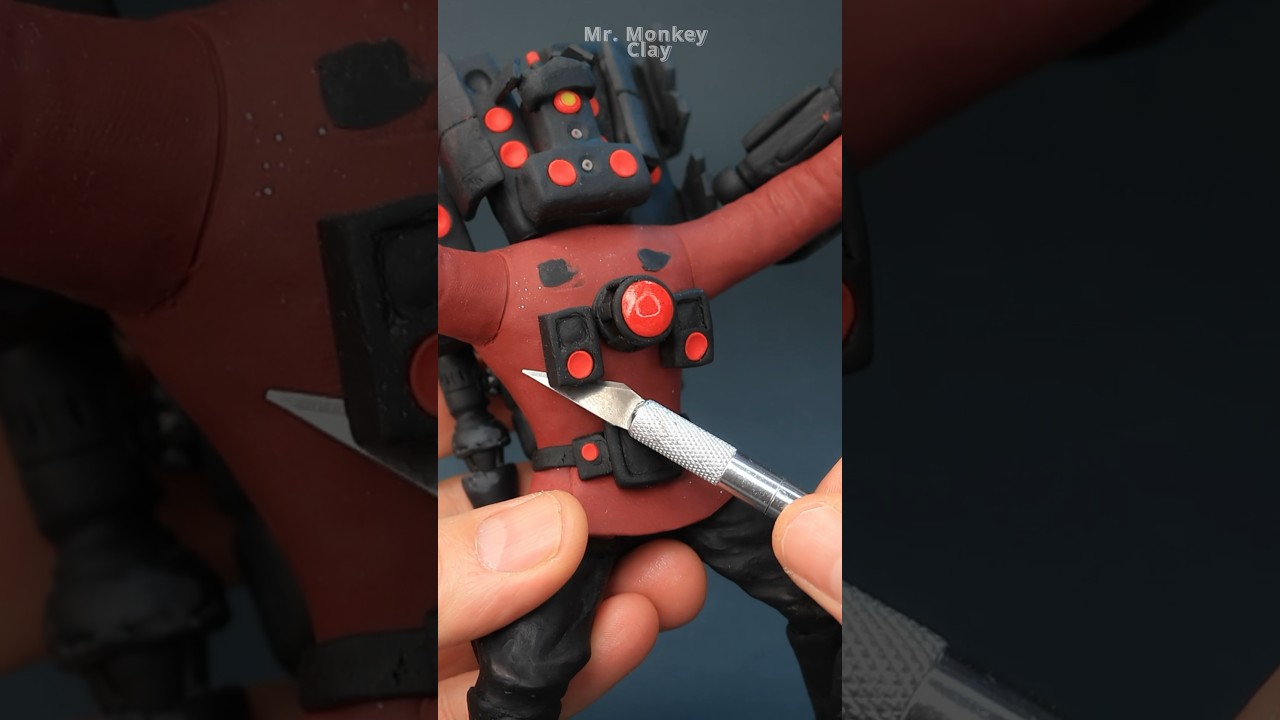 Titan Speakerman Ubrejgdet | Skibidi Toilet 🚽 | for Polimer Clay #cameraman #diy #clay #fan #skibidi