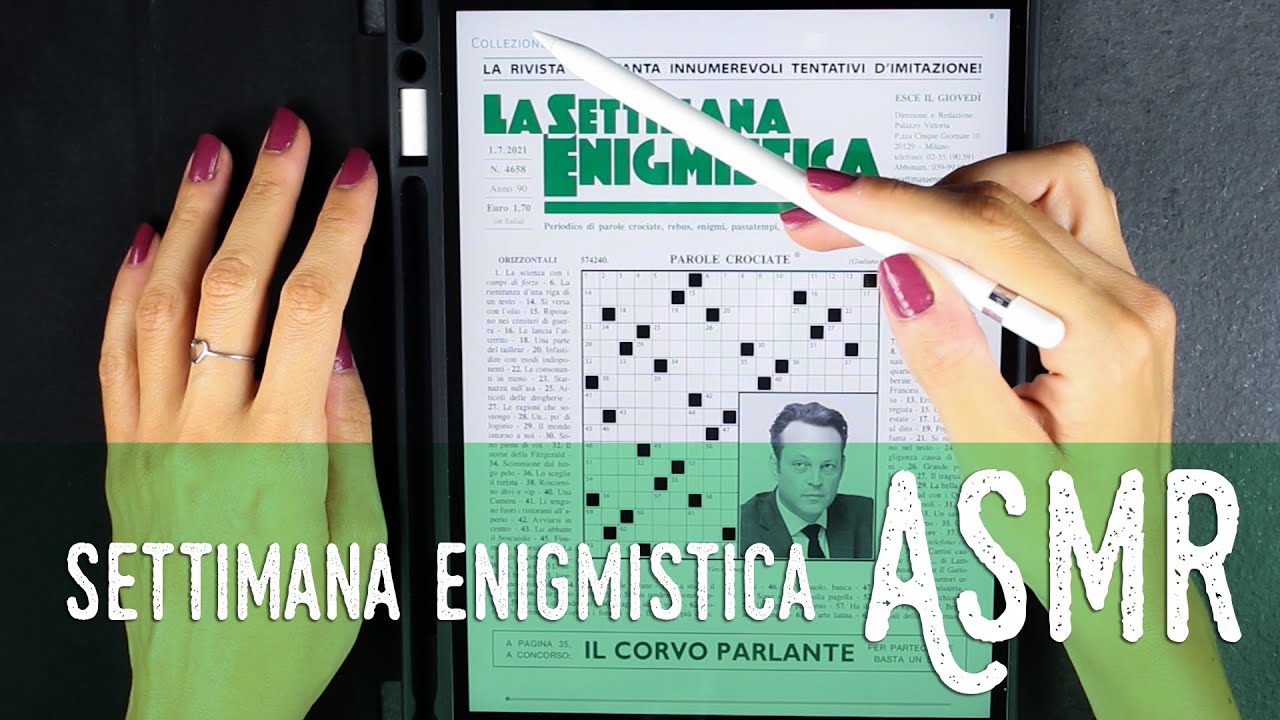 ASMR ita - 📝 SETTIMANA ENIGMISTICA di LUGLIO (Intense Whispering)