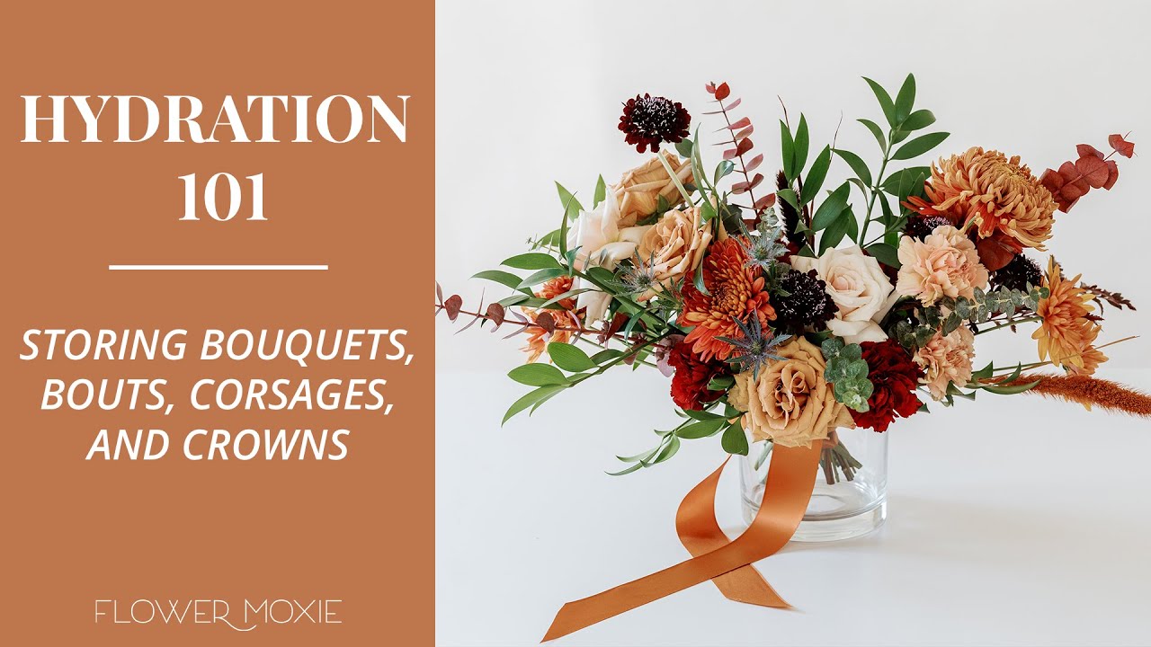Flower Hydration 101 -  How to Store Bouts, Corsages, and Bouquets
