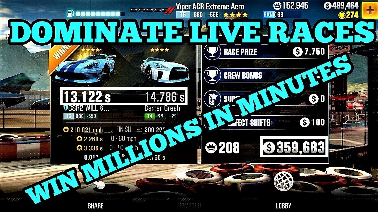 A TUNE YOU DIDN'T KNOW EXISTED | Dominate and Win Millions | CSR2 | CSR2 WILL