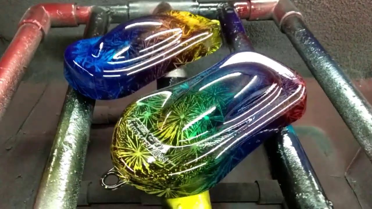 ทดลองการทำสี ลายCrystal effec