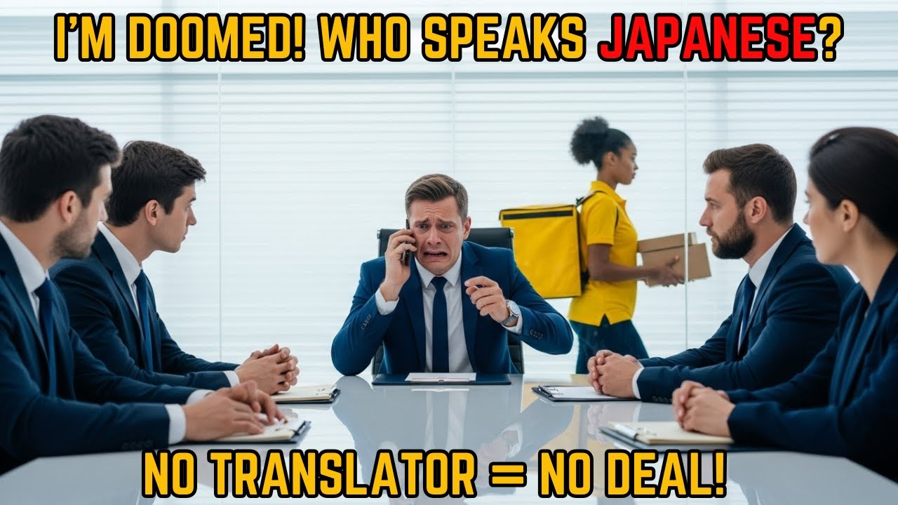 The millionaire PANICS without a TRANSLATOR, until the DELIVERY GIRL solved it in 1 MINUTE,