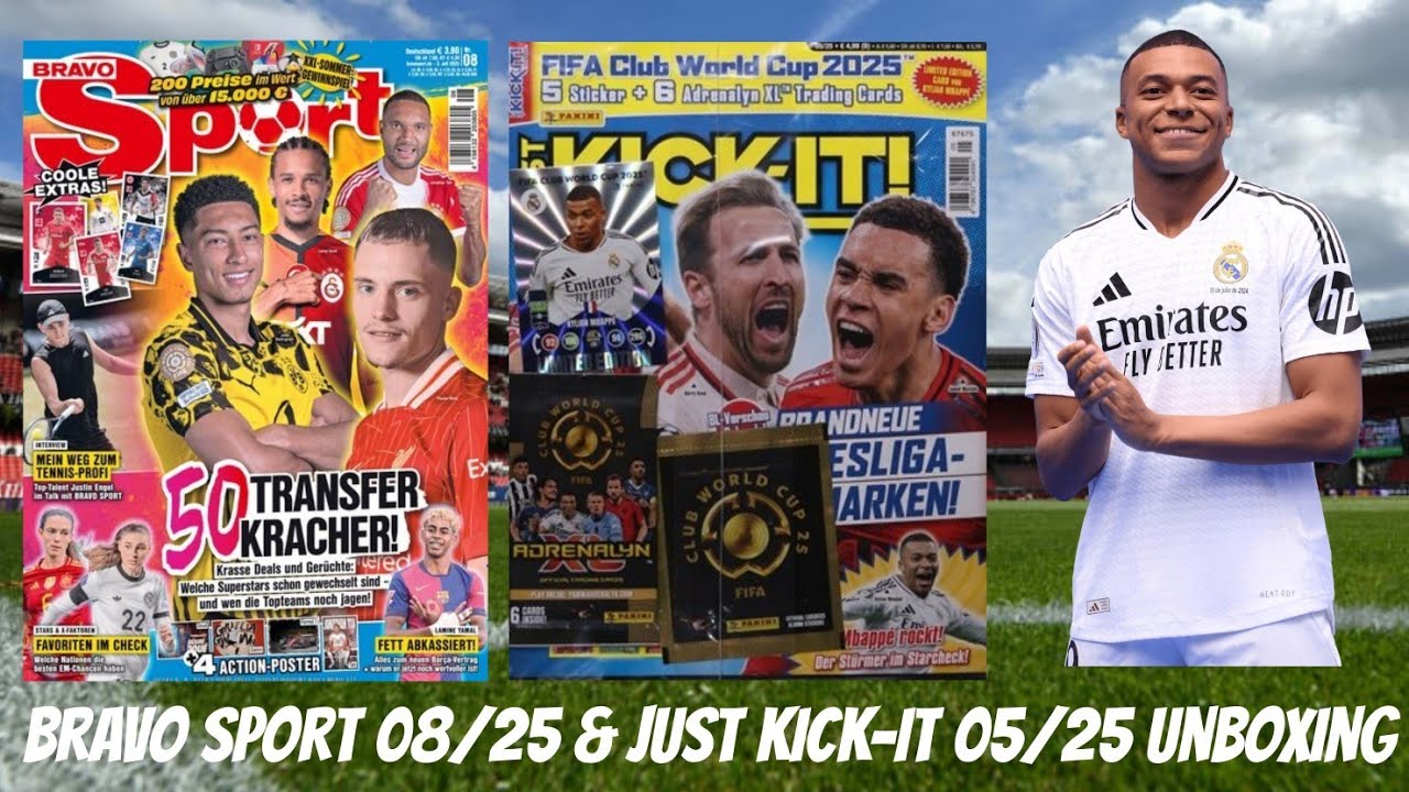 Bravo Sport 08/25 & Just Kick-it! Magazin 05/25 Unboxing mit Limited Edition Karte!😍