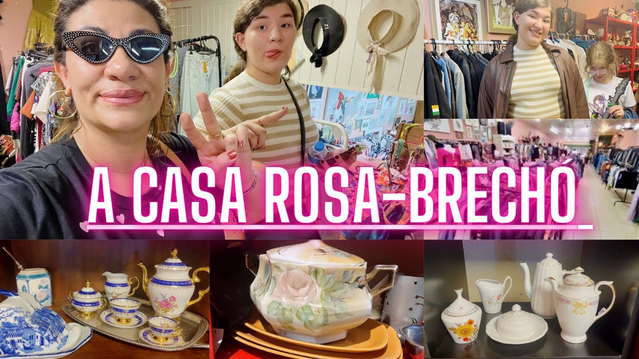 A CASA ROSA-BRECHÓ E ANTIGÜIDADE. Roupas, acessórios,móveis vintage,retrô. #brecho #acasarosabrecho