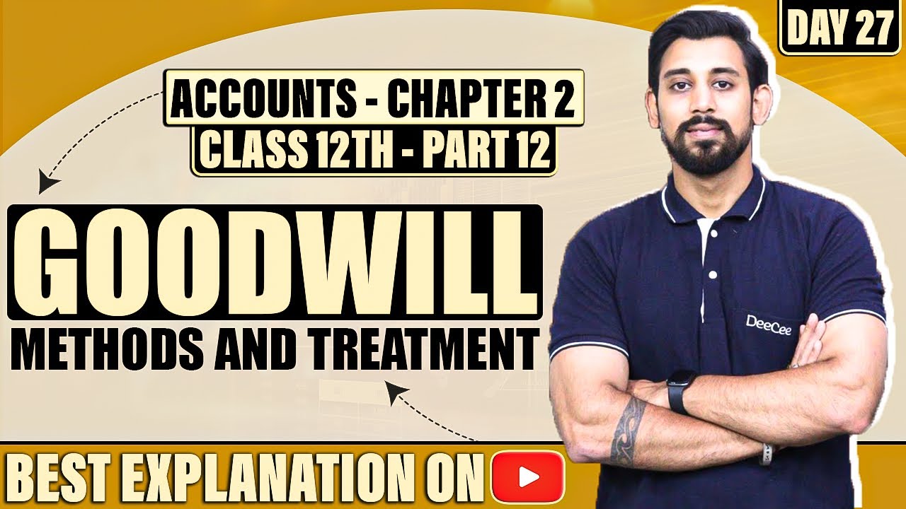Change in profit sharing ratio and Goodwill  | Chapter 2 | Accountancy Class 12 | Part 12