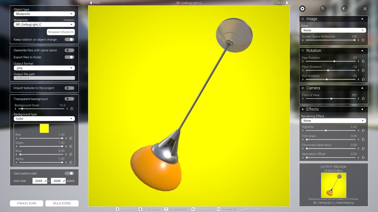 Icon Generator | Unreal Engine