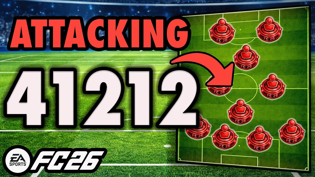 АТАКА 41212, чтобы УНИЧТОЖИТЬ вашего противника🔥FC 26 Пользовательская тактика