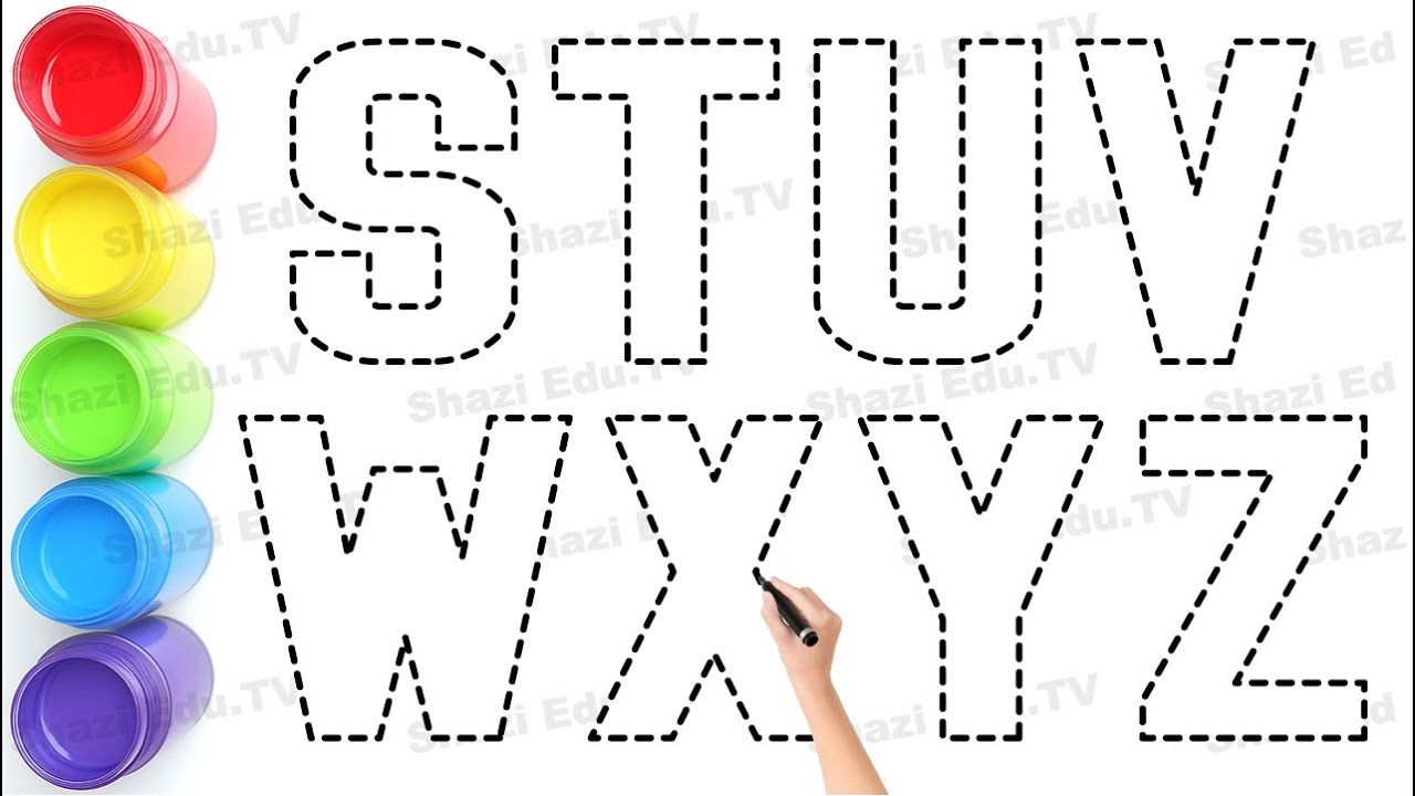 Exam - Let's Learn to Draw and Paint STUVWXYZ for Kids