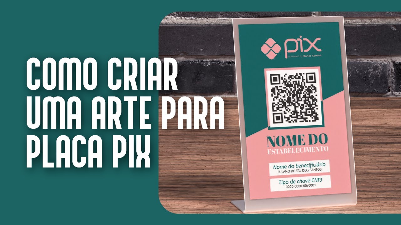 Como criar ARTE para PLACA PIX no CORELDRAW