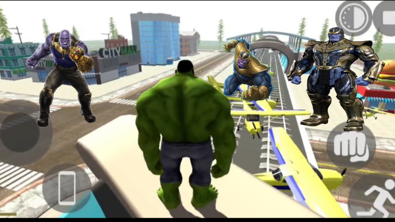 indian bikes driving 3d thanos control hulk head, indian bikes driving 3d hulk
