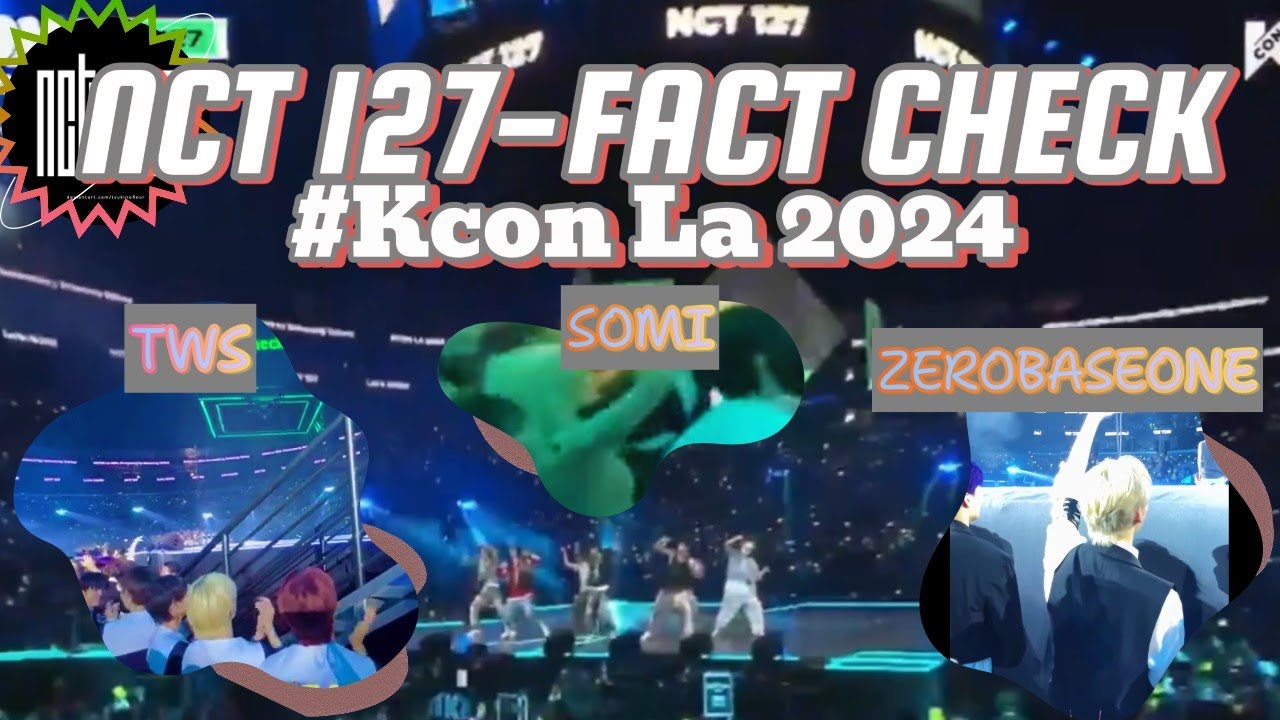 idols(ZEROBASEONE , SOMI ,TWS)  reaction to NCT 127's 'FACT CHECK' at KCON LA 2024