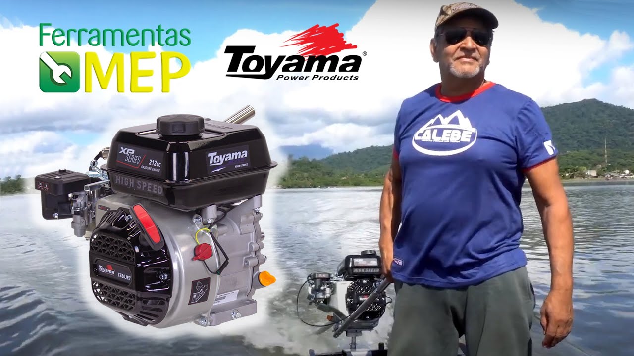 Motor de Popa Toyama 8hp Com Rabeta Horizontal - Velocidade