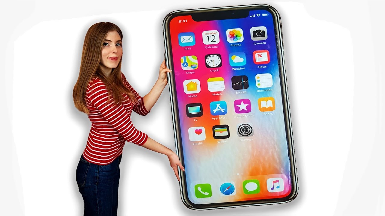 Как Сделать Гигантский iPhone из Картона