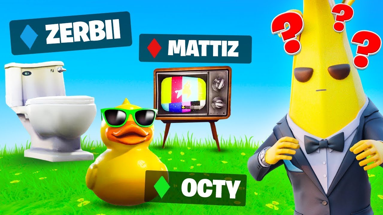 CHI SI NASCONDE MEGLIO VINCE 10.000 V-BUCKS! 😱 CHALLENGE con MATTIZ ZERBI E OCTY - FORTNITE