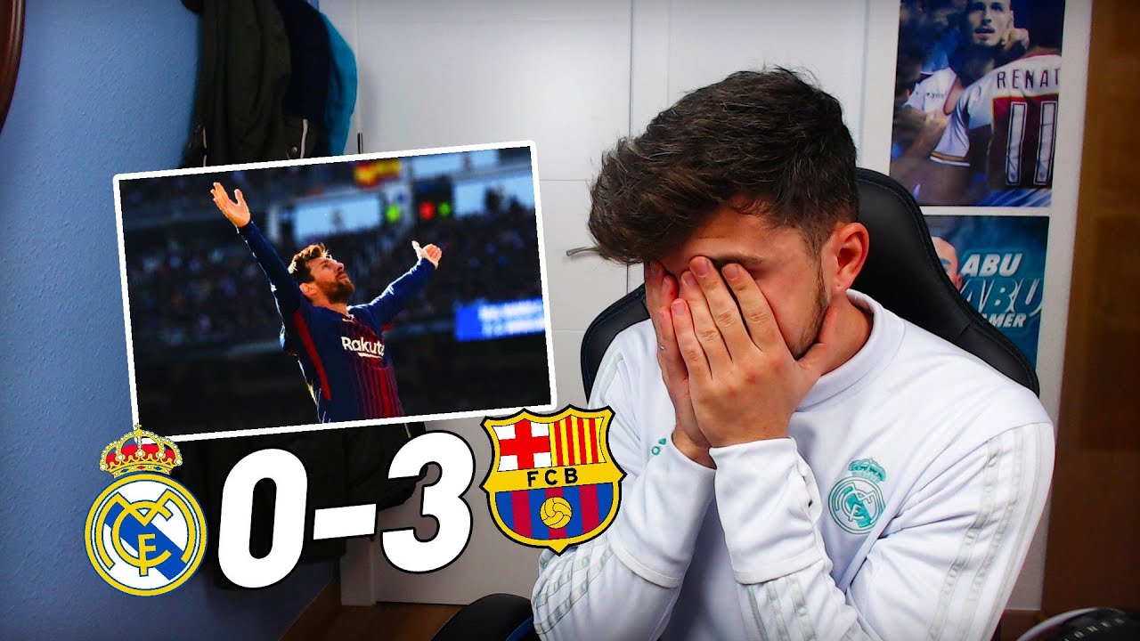 REACCIONES DE UN HINCHA AL CLÁSICO | REAL MADRID 0-3 FC BARCELONA