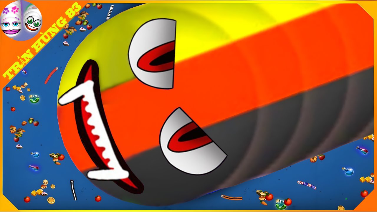 🐍WORMSZONE.IO | GIANT SLITHER SNAKE TOP 01 / Epic Worms Zone Best Gameplay! | Trần Hùng 83