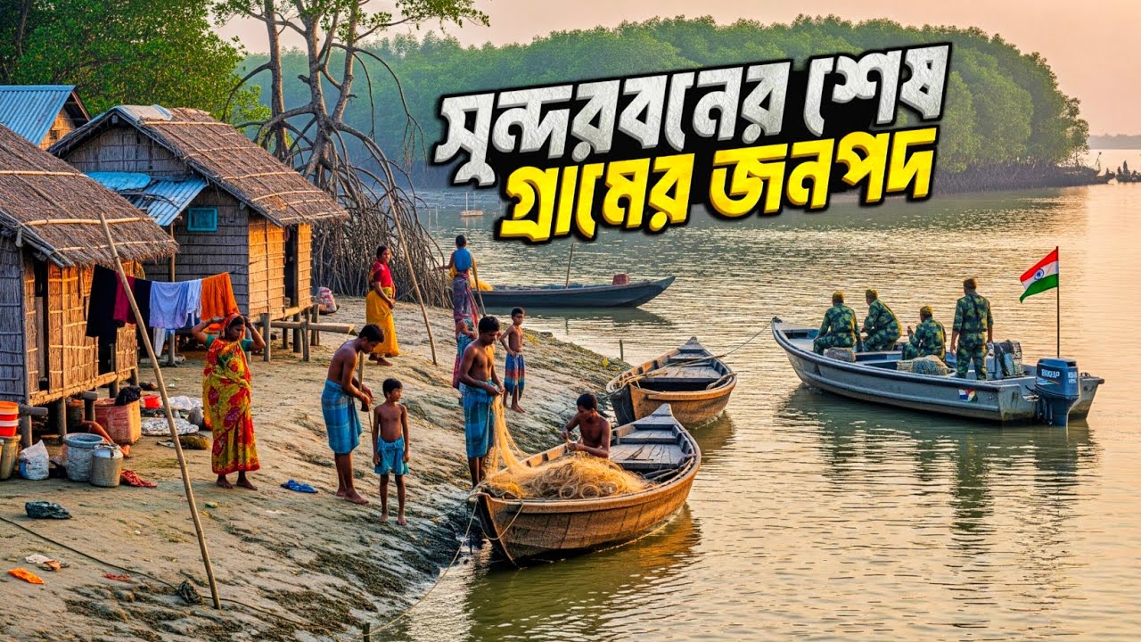 সুন্দরবনের শেষ গ্রামের জনপদ | Sundarban Border Village Life | Sundarban Adibasi Village