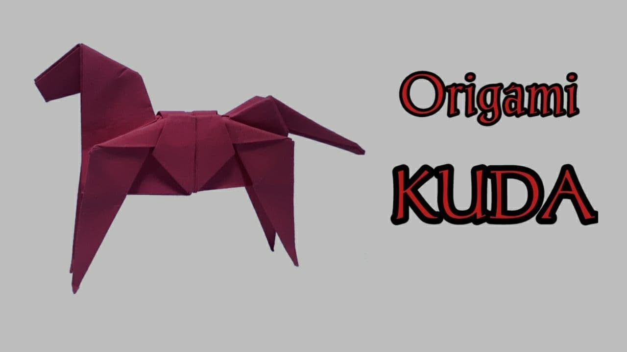 Origami Kuda | Cara Mudah Membuat Origami Kuda | Origami Horse easy