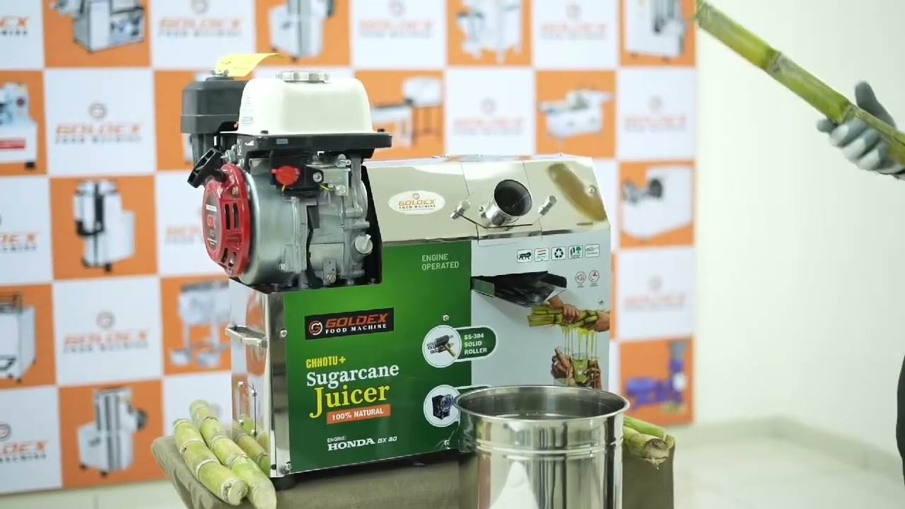 CHHOTU PLUS ENGINE OPERATED SUGARCANE JUICER MACHINE WITH HONDA GX-80  | 99797 86582 - 99257 96165