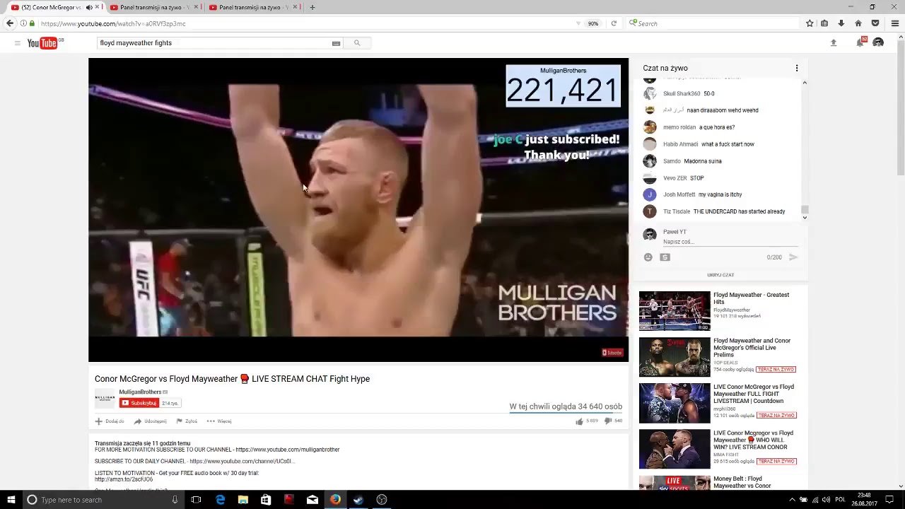 Conor McGregor vs Floyd Mayweather 🥊 LIVE STREAM