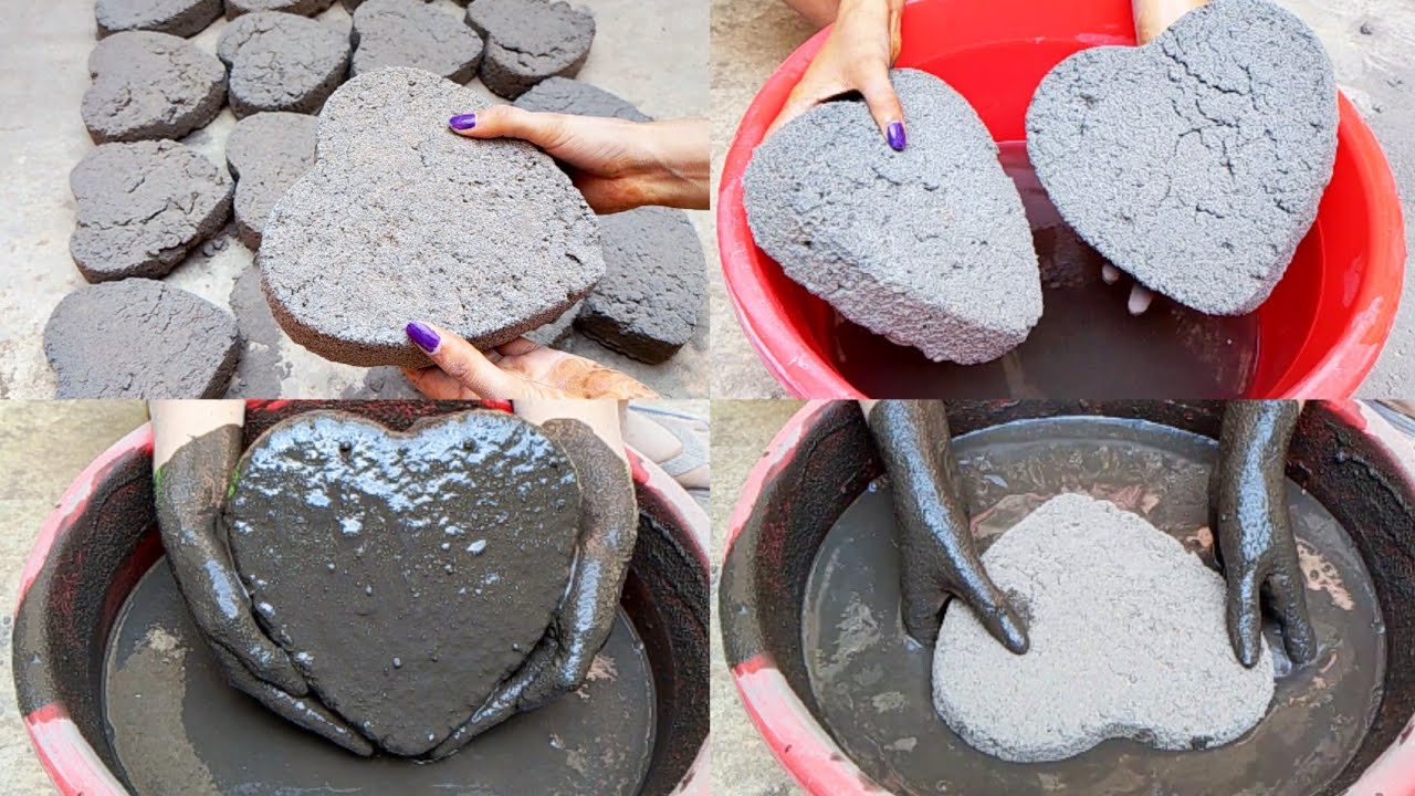 Request By Big Heart Series -1 @karthikakarthi4868 Black Sand Cement 🖤 Dry Floor Crumble+Water 💦