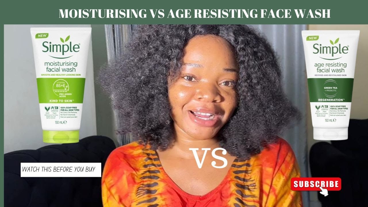 UPDATED! Simple Moisturizing VS Age Resisting Simple Face Wash| Simple face wash Review #simple